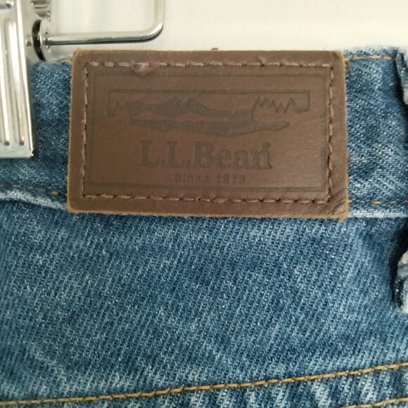 Vintage LL Bean Sz 18W 'Double L' Relaxed Fit Mom Jeans High Rise Rigid Denim - Picture 4 of 6